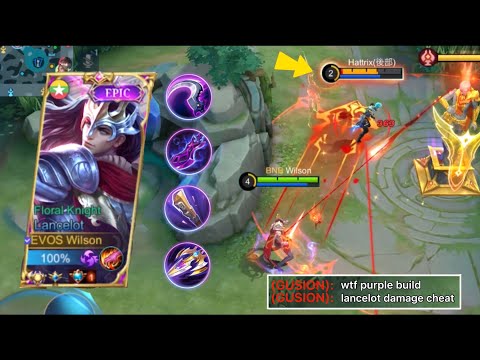 LANCELOT PURPLE BUILD NEW META?? | INSANE ATTACK SPEED! | AUTO MANIAC GAMEPLAY!!  | MLBB