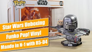 Funko Pop! Vinyl The Mandalorian in N-1 Starfighter with R5-D4 (670) - Star Wars Unboxing