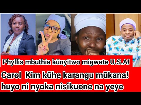Phyllis Mbuthia kūnyitwo migwate America! Carol Kim kūhe karangu mūkana mūruru