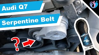 Audi Q7 3.6 L 2007 Serpentine Belt Replacement How To tutorial