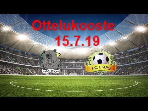 Ottelukooste: KARPO - FC ETAPO | 6 Divari. | 10v juhlapeli | Arto Tolsa Areena | 15.7.19