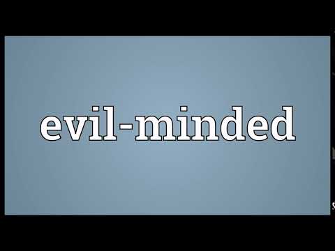 Evil minded Meaning | Wordogram