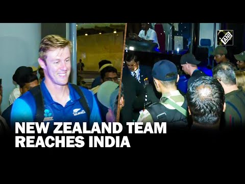 New Zealand Cricket team arrives in India for ODI World Cup 2023