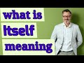 Itself | Meaning of itself