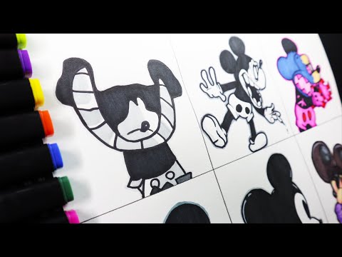 Drawing FRIDAY NIGHT FUNKIN' MOD - Mickey Mouse Mod / Happy Smile Horror / Wednesday's Infidelity #5