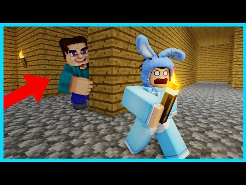 MIPAN & ZUZUZU Masuk Ke Dunia Minecraft Untuk Mencuri Diamond STEVE Yang Jahat! ROBLOX