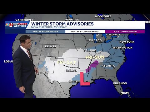 Ice storm warnings issued as US braces for dangerous subfreezing temps