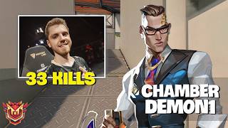 HE IS ACTUALLY SMURFING ON CHAMBER!! - Radiant Demon1 33 Kills #MatchMVP