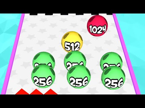 Ball 2048 Run Dancing Balls Fun - All Levels 58 To 76 Gameplay Part 4 | Mobile Game