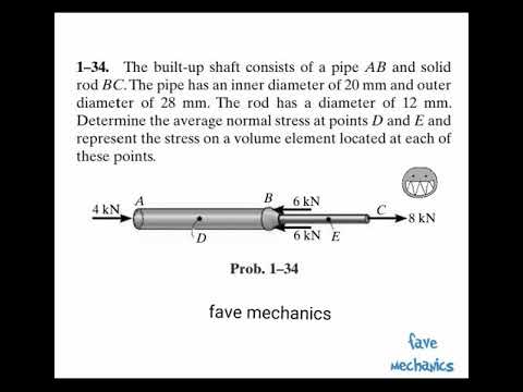 Problem 1-34/ Engineering Mechanics Materials.