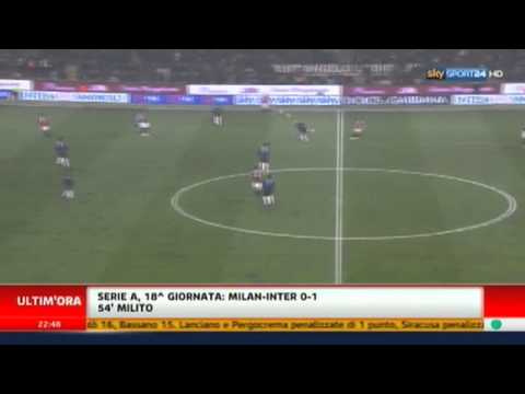 Milan Inter 0-1  28/01/2012 SKY