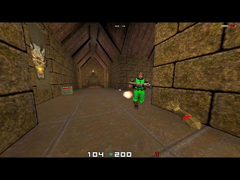 (Q1) Thresh vs. Entropy (Red Annihilation 1997, Final) – e1m2, battle for Carmack's Ferrari 328 GTS