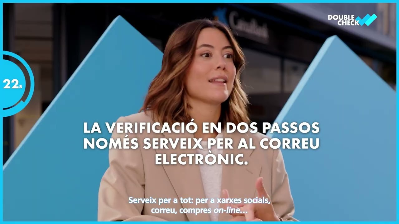 V&iacute;deo en qu&egrave; Mariona Casas es posa a prova en ciberseguretat en un repte contra rellotge per a CaixaBank