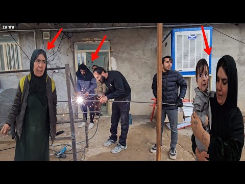 An Unforgettable Snowy Day | The Happiness and Snow Play of Zahra's Nomadic Family ❄️