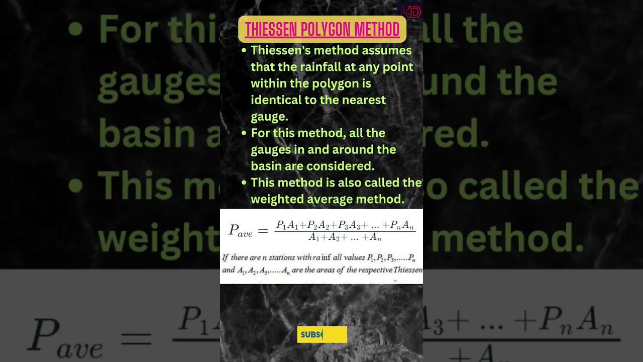 Thissen polygon method of rainfall ll #rainfall