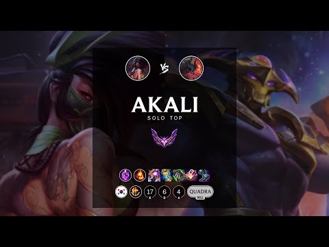 Akali Top vs Aatrox - KR Master Patch 12.15