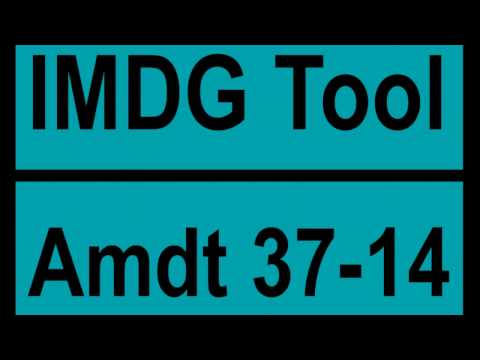 IMDG Tool 37-14 Hazmat Goods Video
