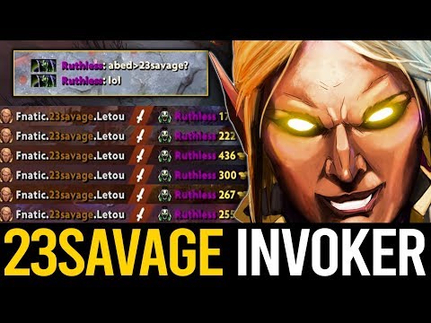 POOR GUY RUBICK IS DESTROYED AFTER MESS UP WITH INVOKER  23savage Invoker EPIC GAME | Dota 2 Invoker
