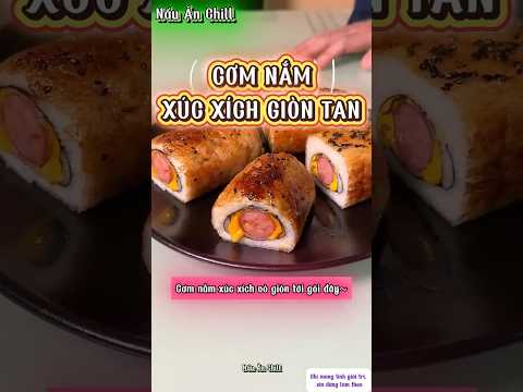 Dạy Bạn Làm Cơm Nắm Xúc Xích Giòn Tan #shorts