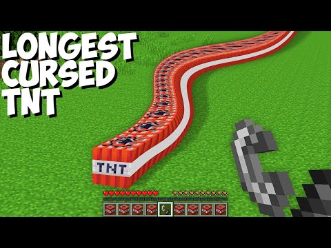 MrJuice - What if you LIGHT this CURSED LONGEST TNT BLOCK in Minecraft ! UNIVERSAL TNT !