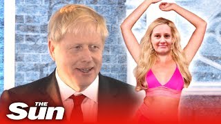 Boris Johnson tips Amber to win Love Island – but not THAT one!