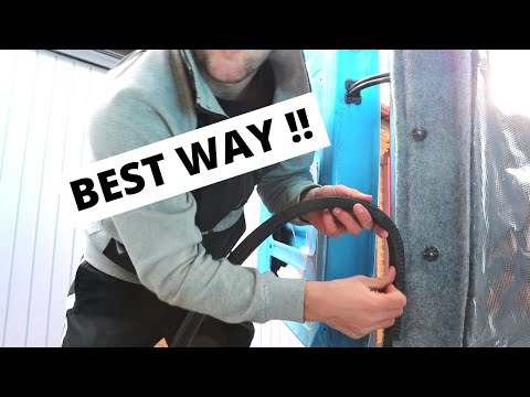 CARPET lining the van (the best way) | ford transit van conversion