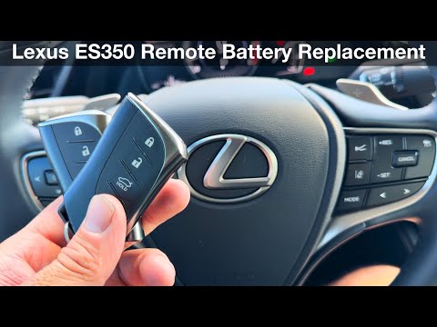 2022 Lexus Es350 How to replace remote key fob battery