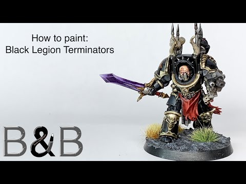 How to Paint a Black Legion Terminator