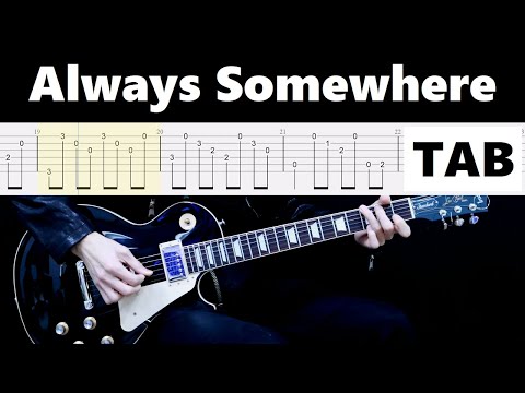 Scorpions - Always Somewhere / guitar cover tab tutorial