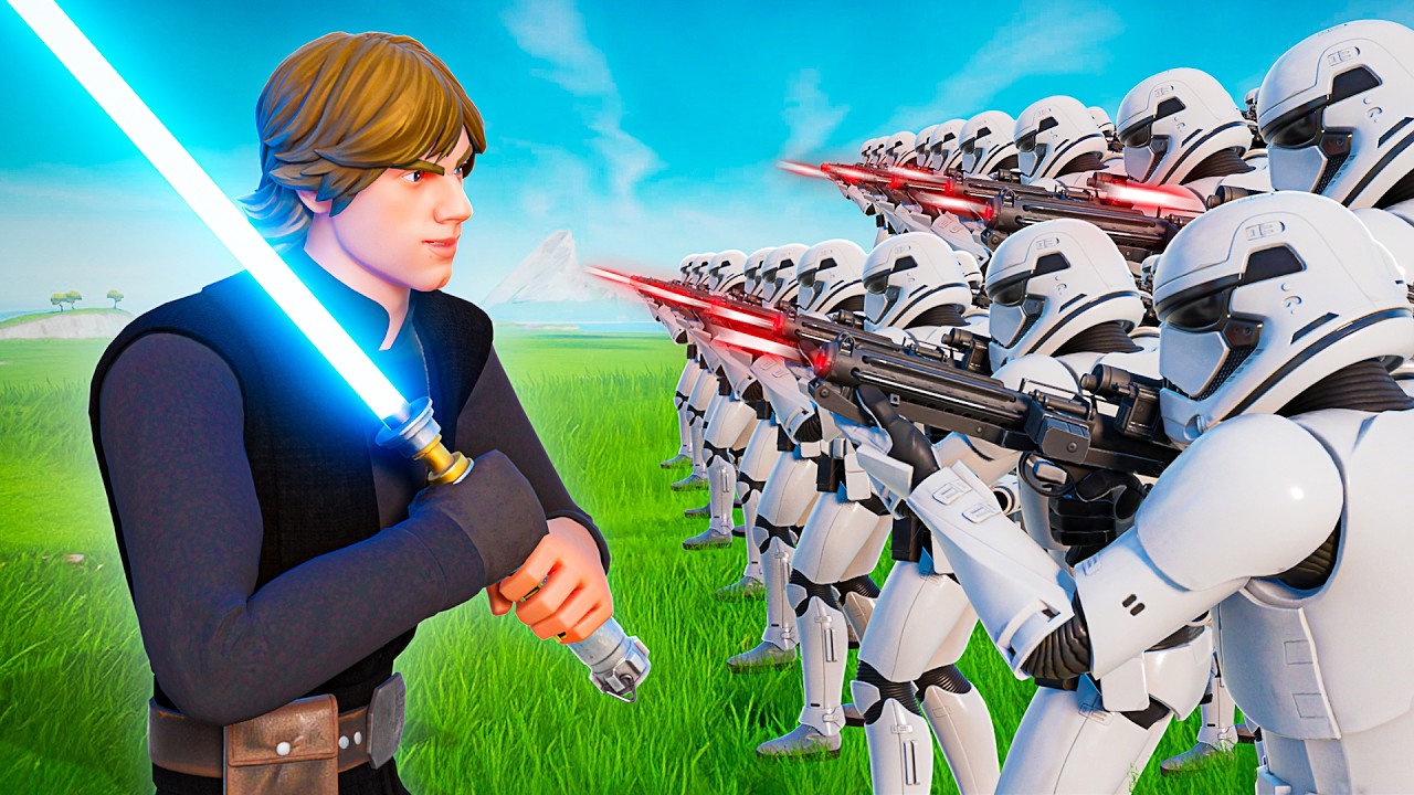 100 Stormtroopers vs 1 Jedi
