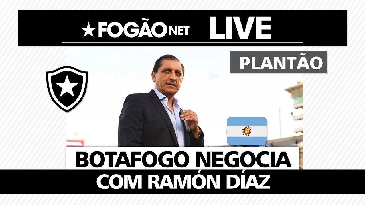 LIVE | Botafogo tem negociação adiantada por Ramón Díaz, técnico ex-River Plate e Libertad