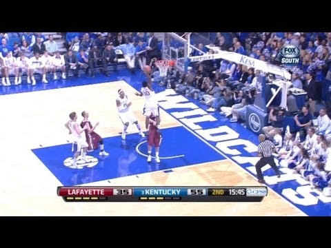 Archie Goodwin - MASSIVE DUNK - Lafayette @ Kentucky HD