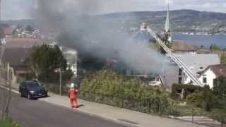 preview picture of video 'Wädenswil: Grossbrand an der Leihgass'