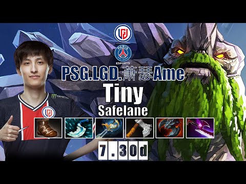 Tiny Safelane | PSG.LGD.Ame | TI 10 AME WILL PICK TINY CARRY | 7.30d Gameplay Highlights