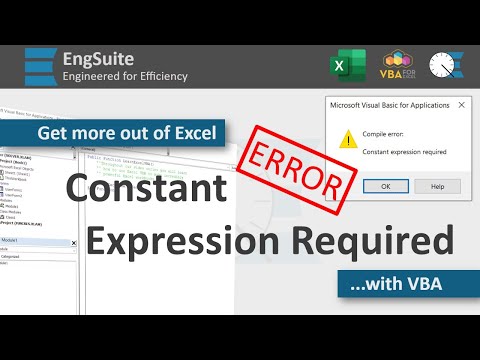 Vba Array Constant Expression Required