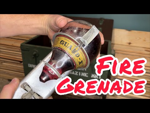 Deadly fire grenade of Carbontetrachloride from 1900. Bad day waiting to happen!