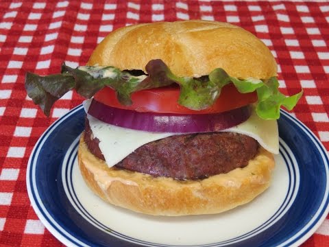 BBQ Kobe Style Wagyu Beef Burgers on the Weber Jumbo...
