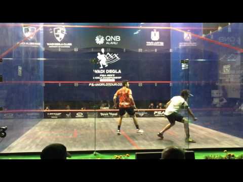 Wadi Degla Squash World Championship 2016 - Round 3 - Ramy Ashour v Daryl Selby - 1st Game