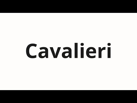 How to pronounce Cavalieri