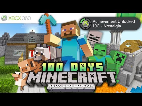 I Survived 100 Days on Minecraft Xbox 360 Edition!