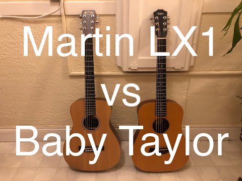 Baby Taylor vs Martin LX1 Guitar
