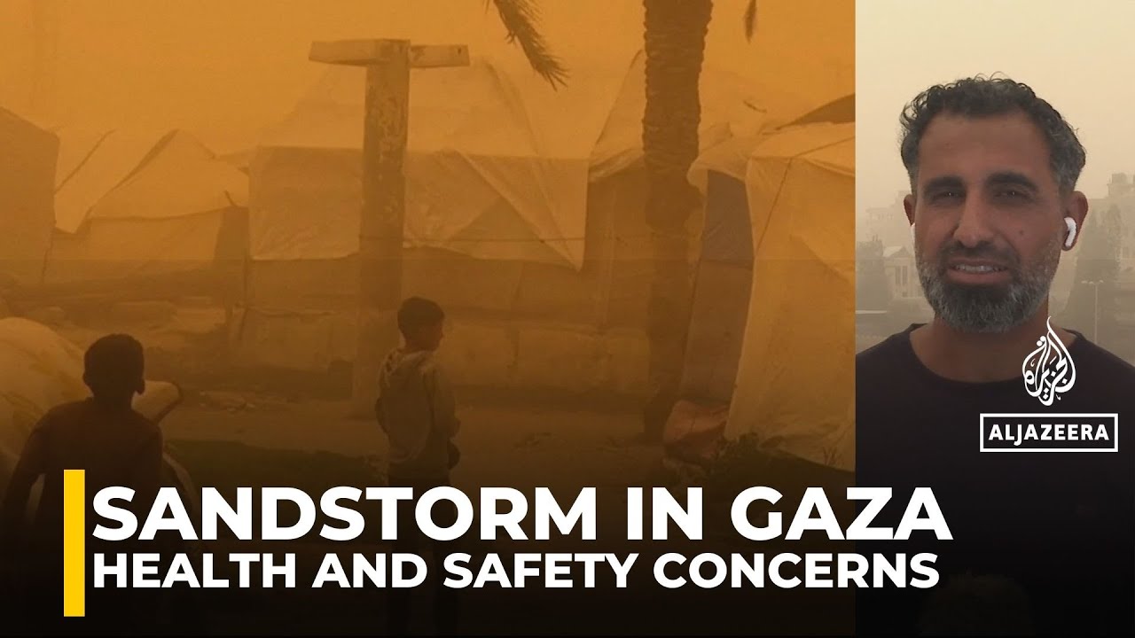 Sandstorm hits the Gaza Strip: Strong winds worsen dire living conditions