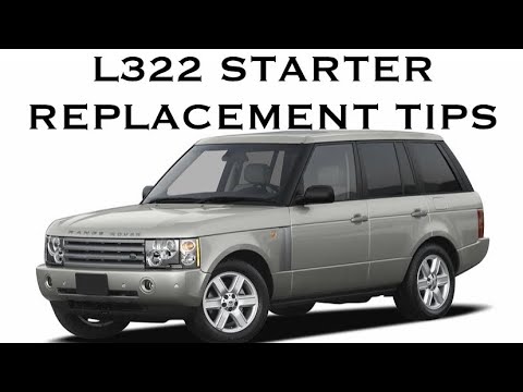 Range Rover hse l322 starter motor replace replacement replacing