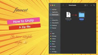 How to unzip a file | iMac or Mac| Very simple steps 🔥👍