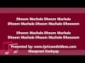 Dhoom Machale Dhoom Official Full Song with ...