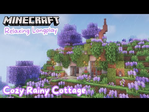 EPIC Minecraft Longplay: Lavender Hobbit Hole, Rain & No Commentary
