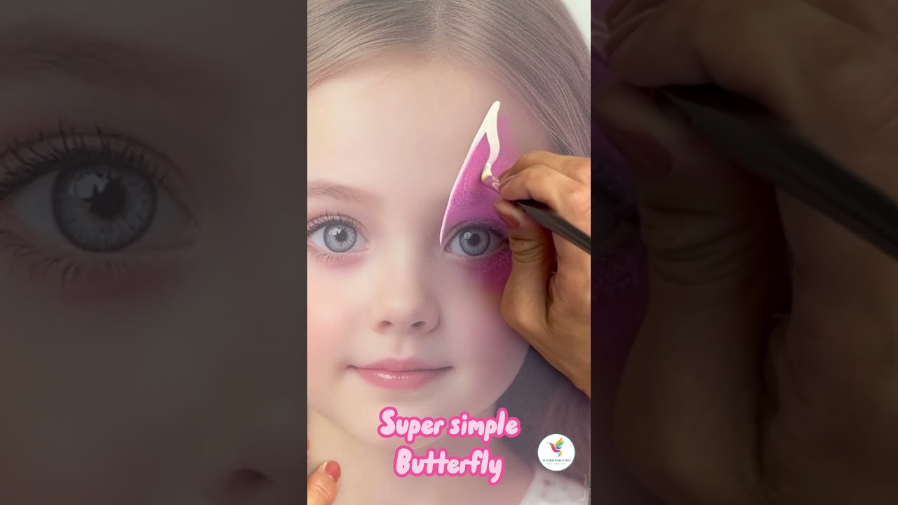 Super Simple Butterfly Face Paint tutorial