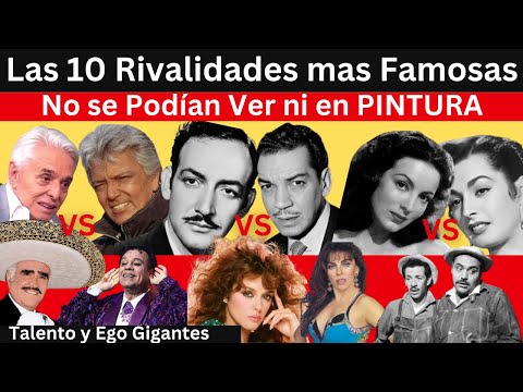 Las Rivalidades Mas Sonadas de los FAMOSOS |  no se podían ver ni en pintura