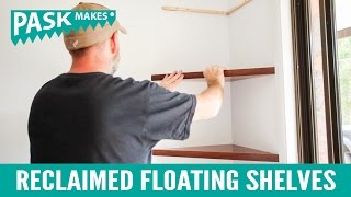 Reclaimed Floating Corner Shelves