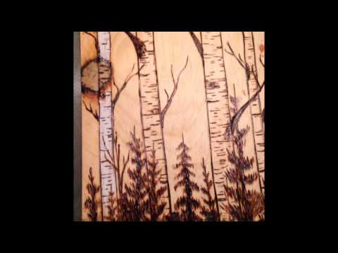 Wood Burning Art -Birch Trees